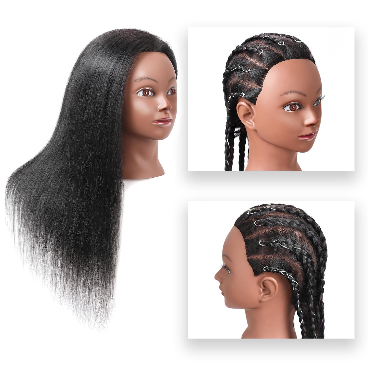 SOPHIRE: pelo real, ideal para lavar y acondicionar con realismo.