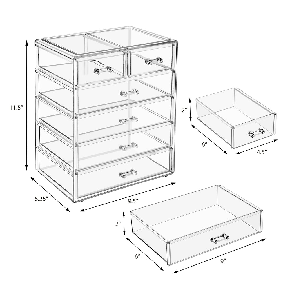 Sorbus organizador acrílico para barras de labios, almacenamiento ordenado.