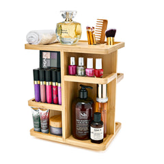 Sorbus organizador-maquillaje-360-bambu, organización diaria eficiente