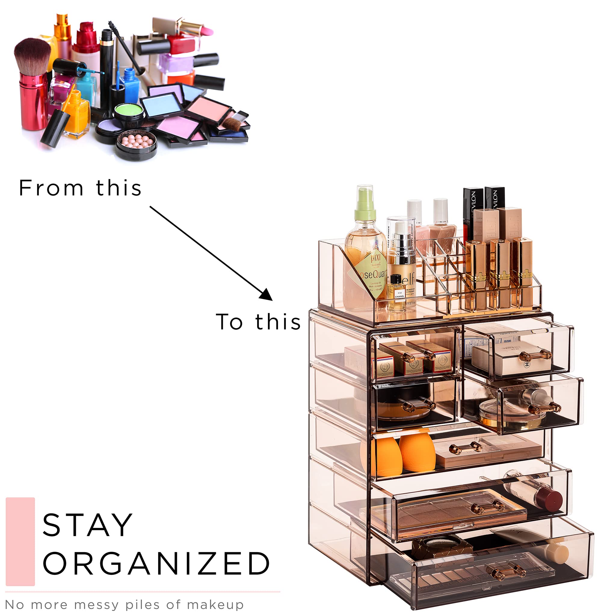 Sorbus organizador acrílico, regalo ideal para navidad, para mujeres y adolescentes.