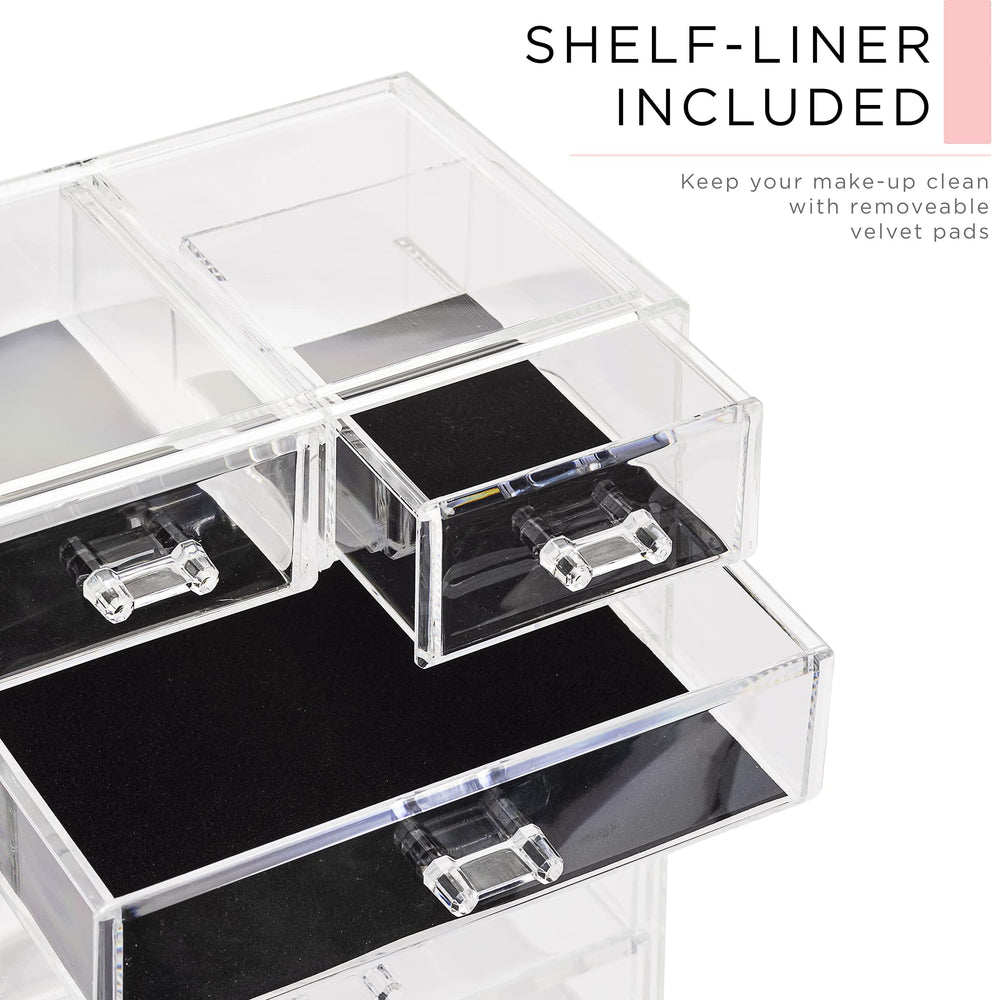 Sorbus organizador acrílico: diseño transparente facilita ver los artículos