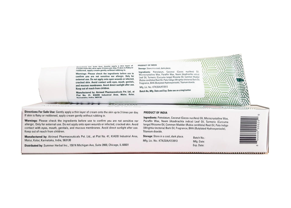 Sorion Crème – ingrédients curcuma: apport de chaleur et éclat doux.