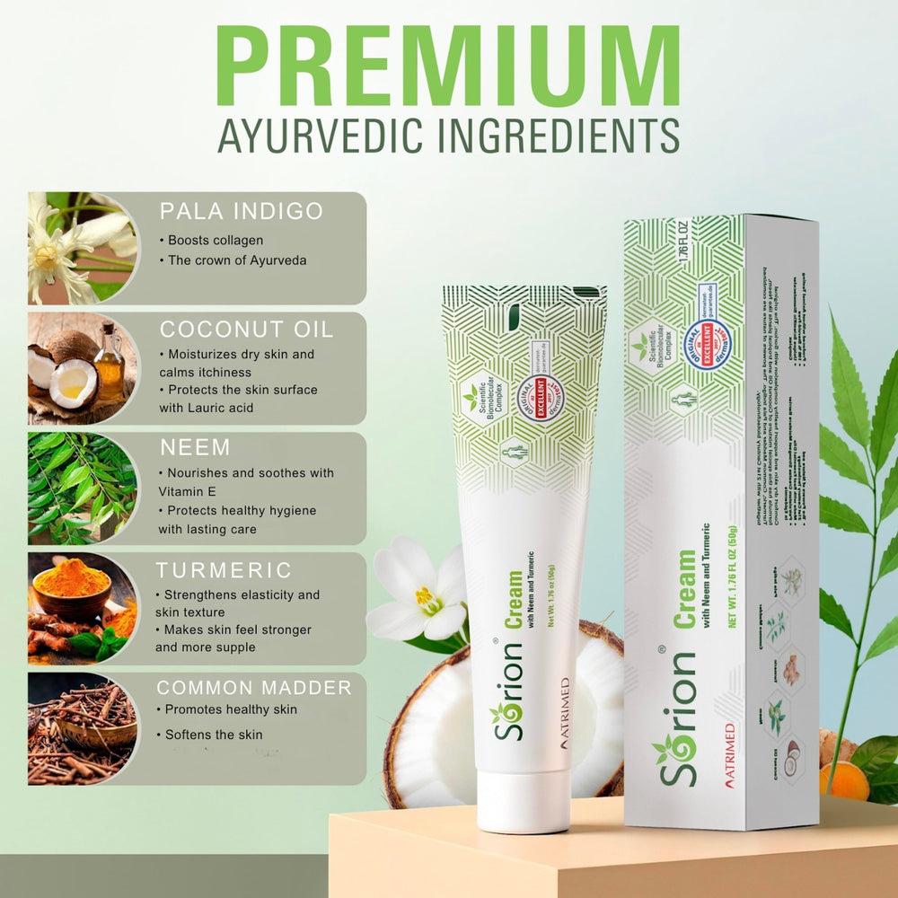 Sorion Crème – parfum naturel: douceur lors des soins quotidiens.