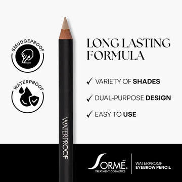Lápiz cejas SORMÉ con definición natural para look sutil y definido.