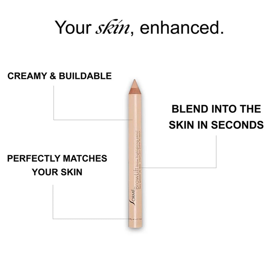 SORMÉ Pro Eye Brightener Pencil: iluminación suave al ras de cejas para un look fresco.