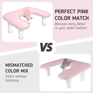 Sorreni accesorio ergonómico para manicura rosa, reduce esfuerzo en muñecas.