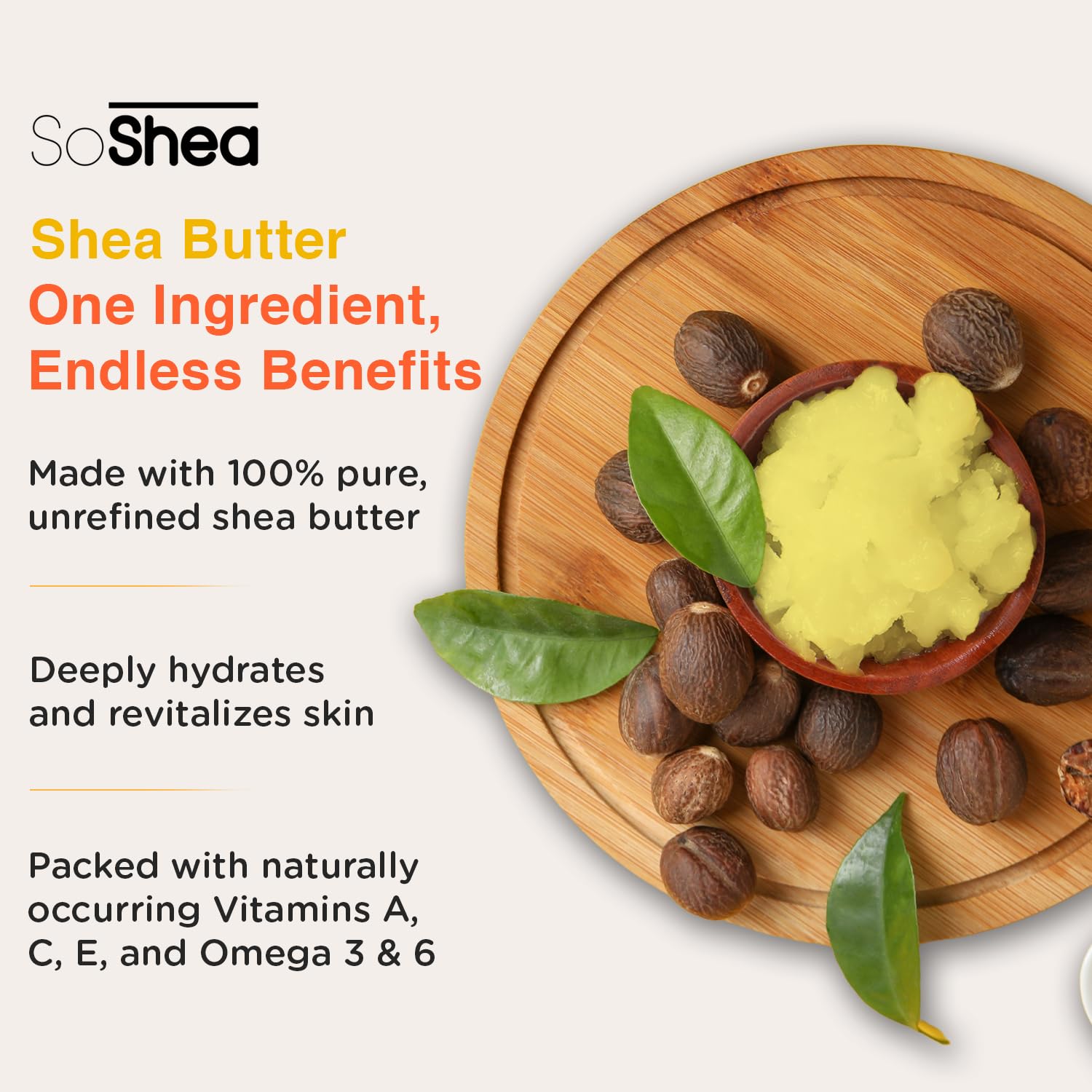 SoShea manteca de karité para cabello, nutrido y brillo natural.