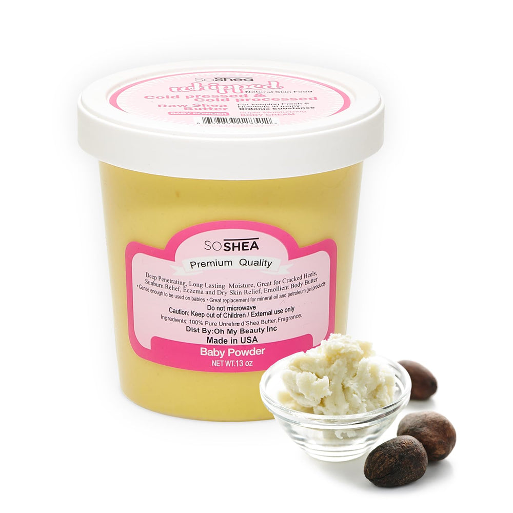 SoShea manteca batida, textura cremosa para piel suave y nutrida.