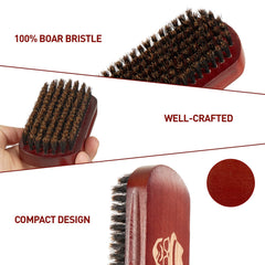 Sosoon cepillo para barba en madera de nogal negro para un acabado pulcro.