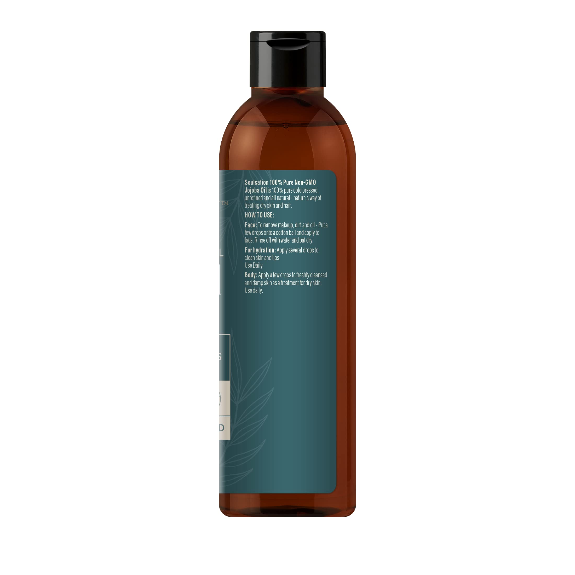 SOULSATION Aceite de Jojoba para cabello, cuero cabelludo saludable y brillo