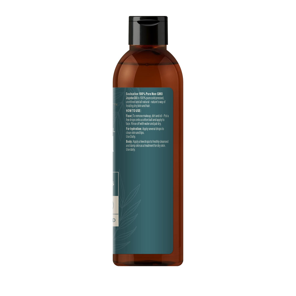 SOULSATION Aceite de Jojoba para cabello, cuero cabelludo saludable y brillo