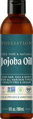 SOULSATION Aceite de Jojoba puro en envase de 6 oz para piel suave