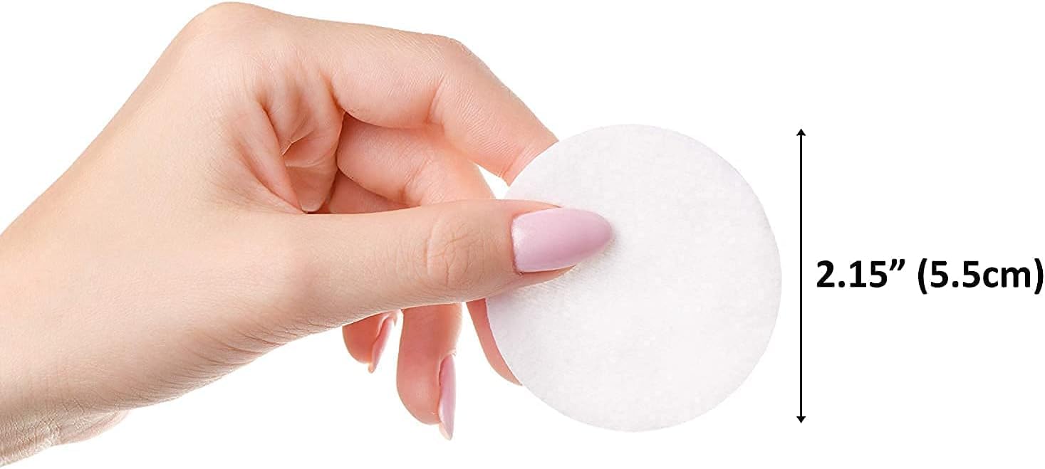 almohadillas SoulSation: algodón orgánico, textura ultra suave para limpieza facial sin pelusas.