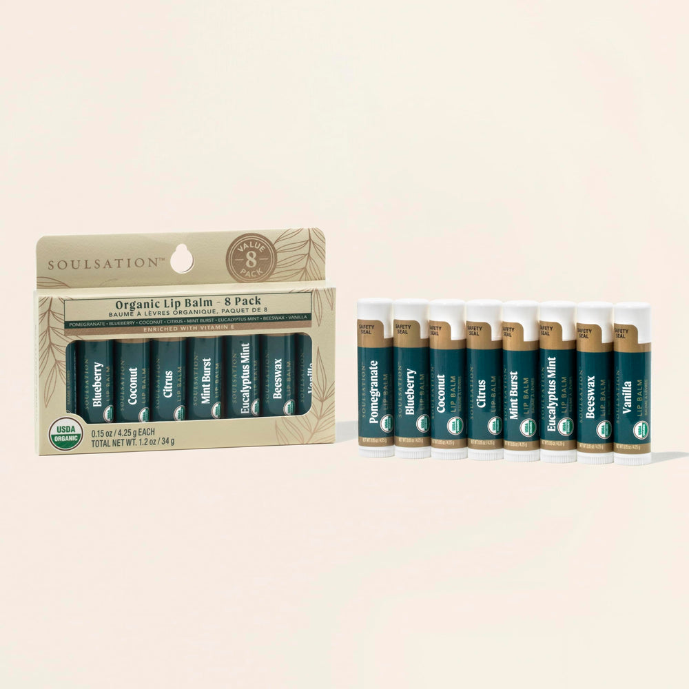 SOULSATION bálsamo labial con vitamina E para suavidad.