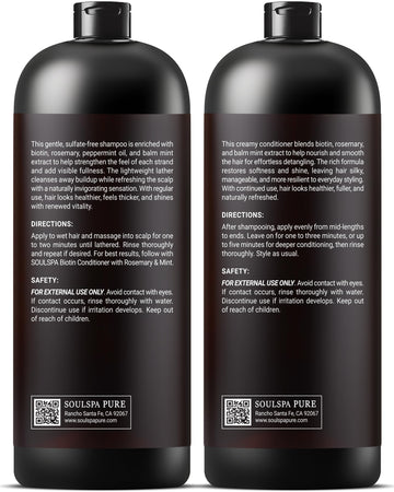 SOULSPA PURE empaque del set para cuidado capilar suave