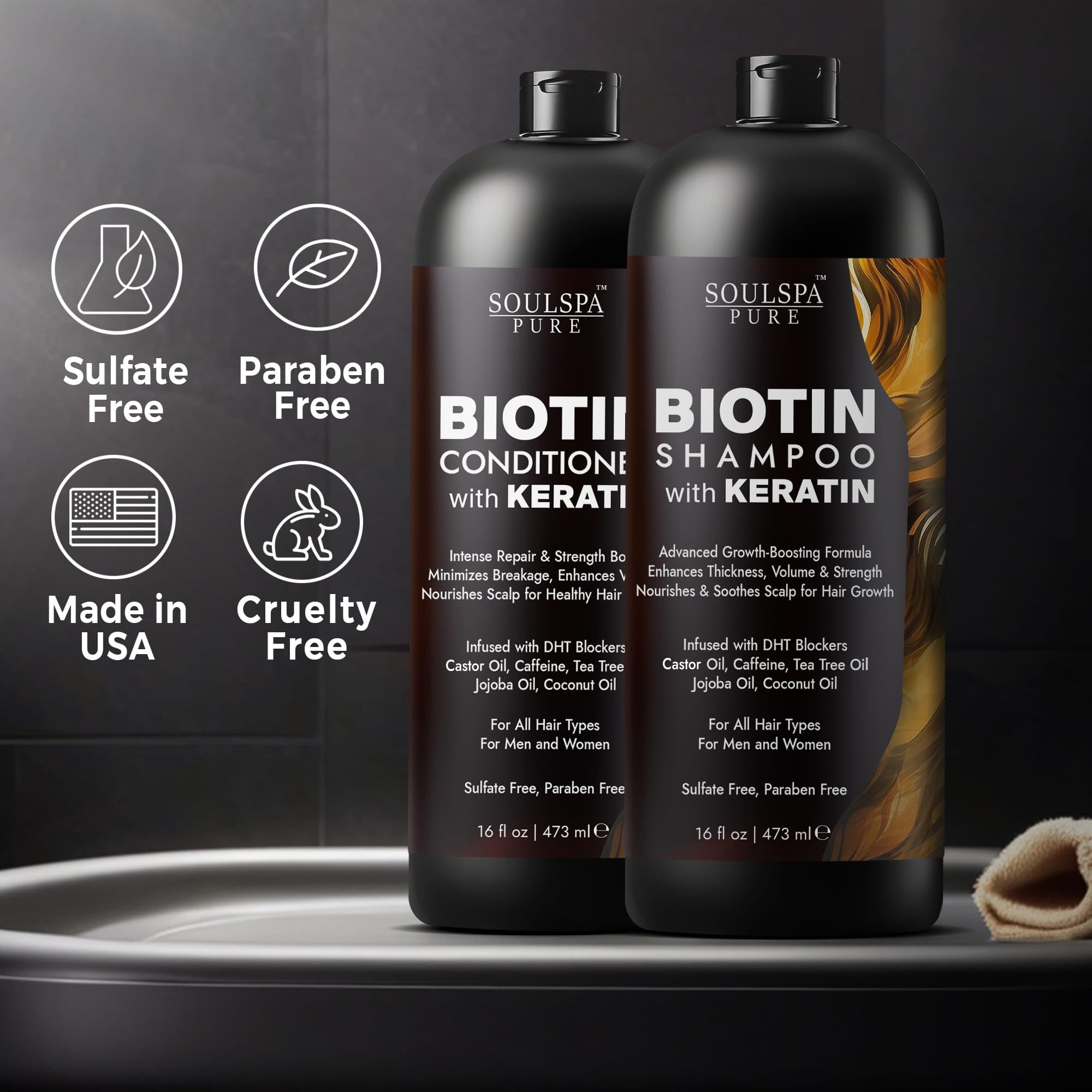 SOULSPA PURE étiquette produit – design épuré et lisible