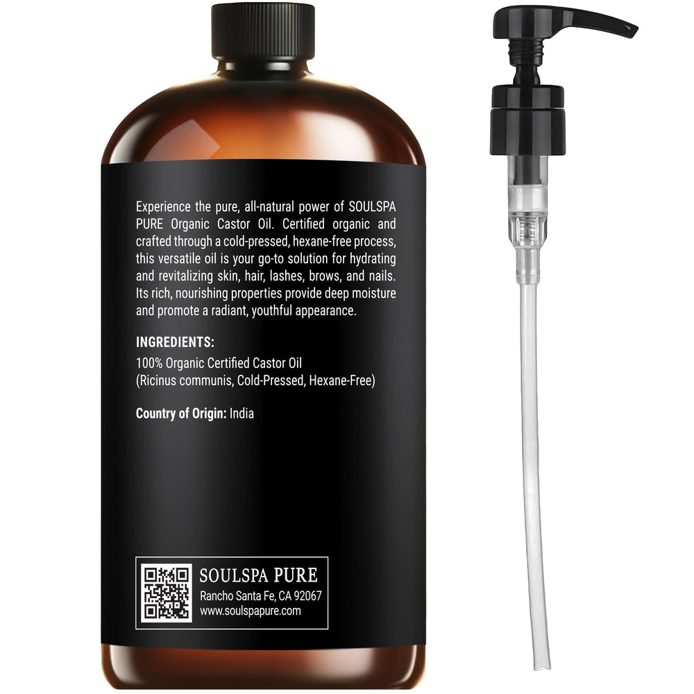 Fabriqué aux États‑Unis SoulSpa Pure huile de ricin