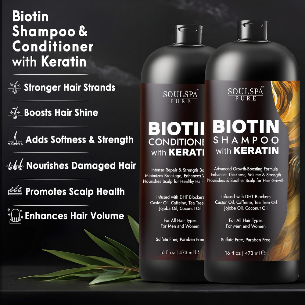 SOULSPA PURE shampoing biotine keratine – texture crémeuse en close-up