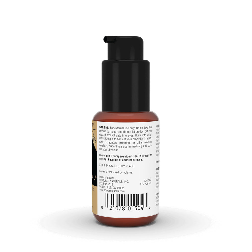 Source Naturals Skin Eternal Serum aplicación facial suave para todo el día.