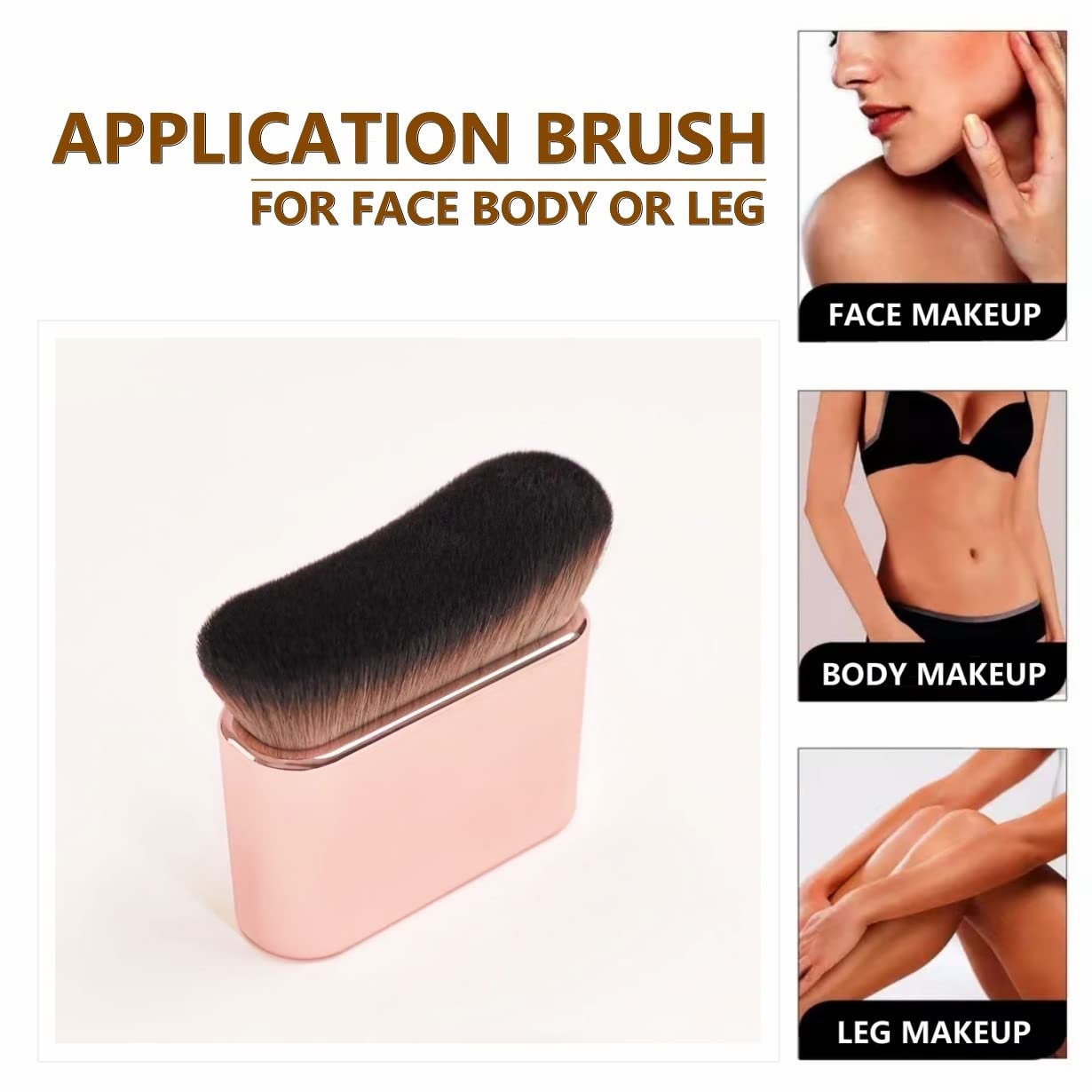 Pincel Soushop para contornos del cuerpo, aplicación gradual y contorno preciso.