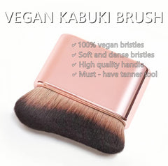Pincel Soushop kabuki, suave, con cobertura perfecta para zonas difíciles.
