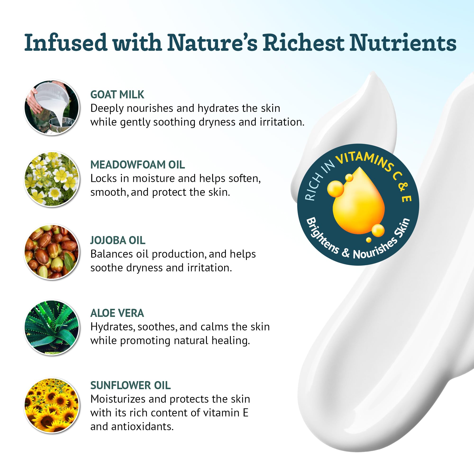 Southern Natural Loción para cuerpo, hidratación en todo el día