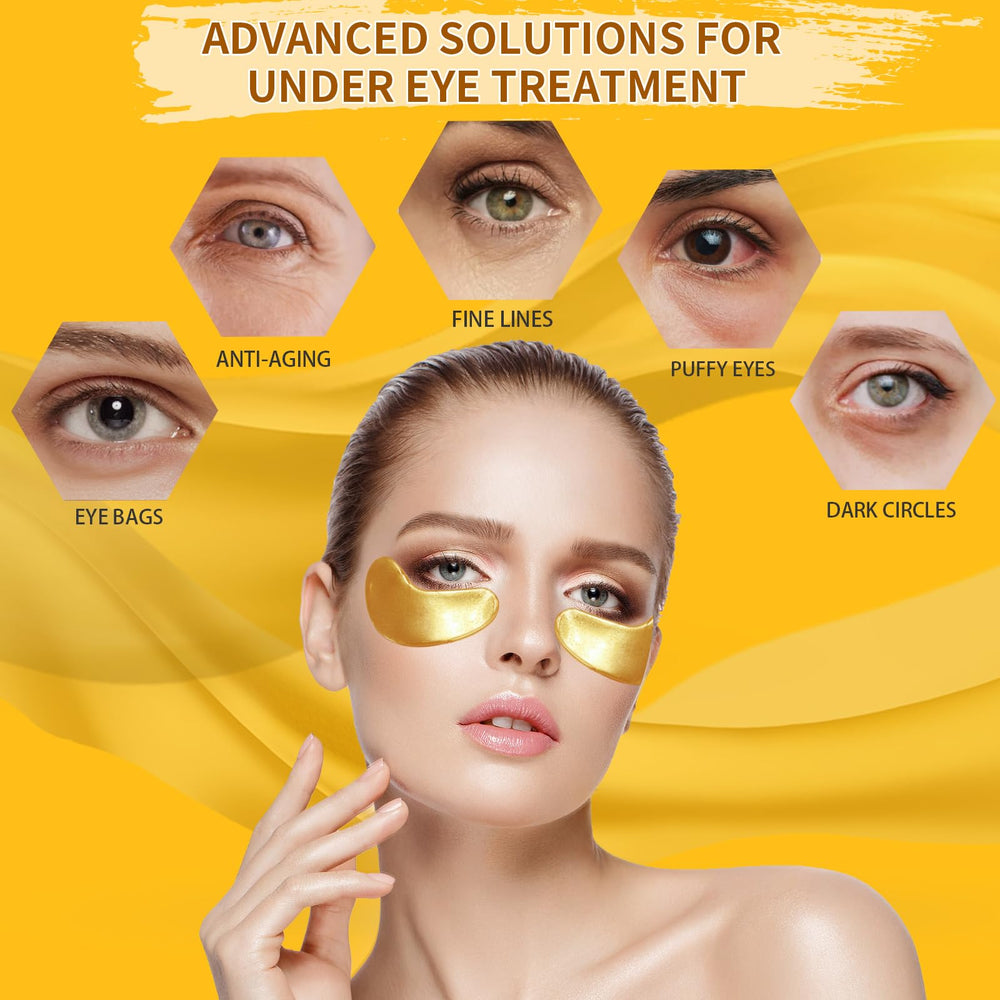 Souwixlum mascarilla ojos oro 24quilates: brillo sutil y revitalización.