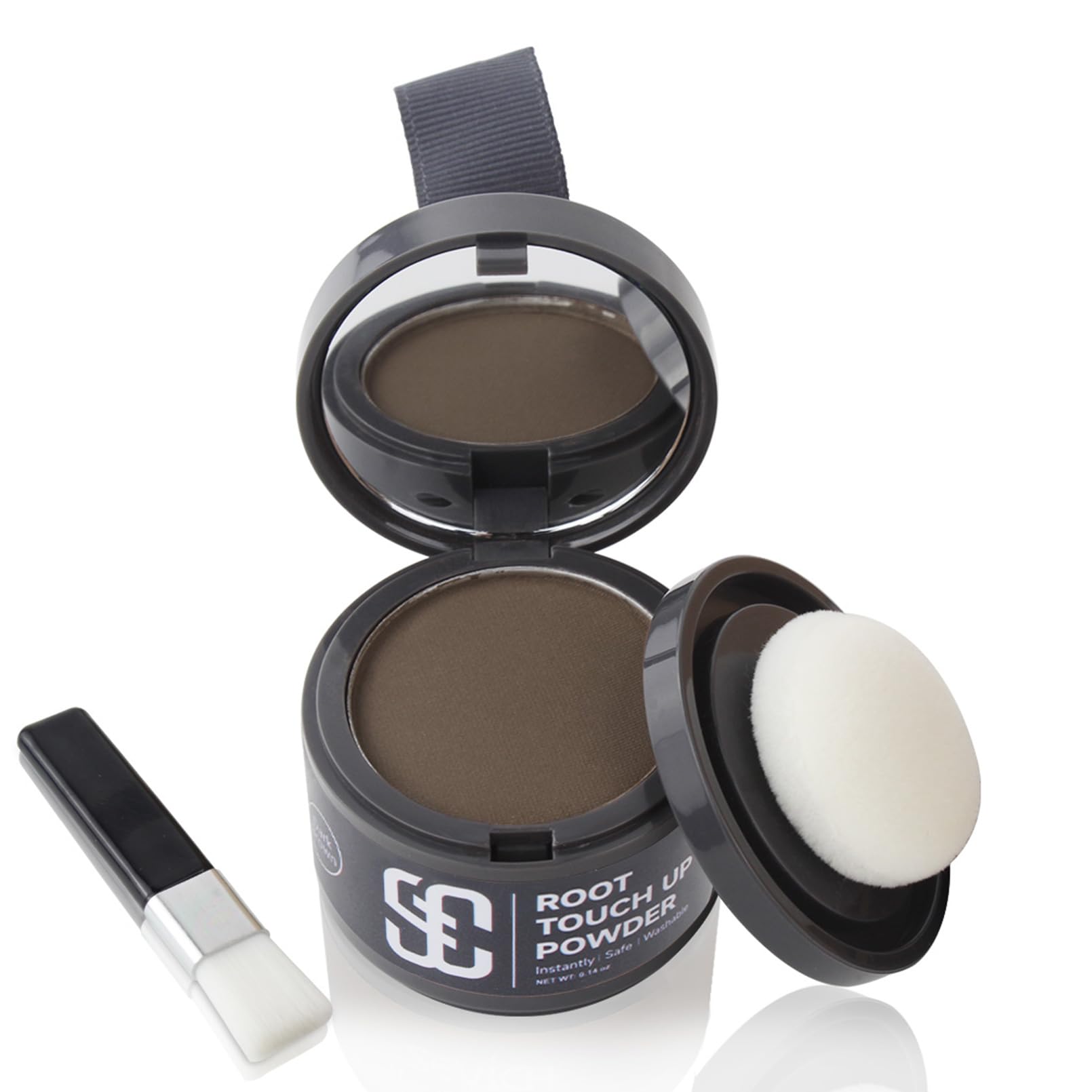 SOVONCARE polvo para cabello raíces cubre canas y recesión con efecto natural.