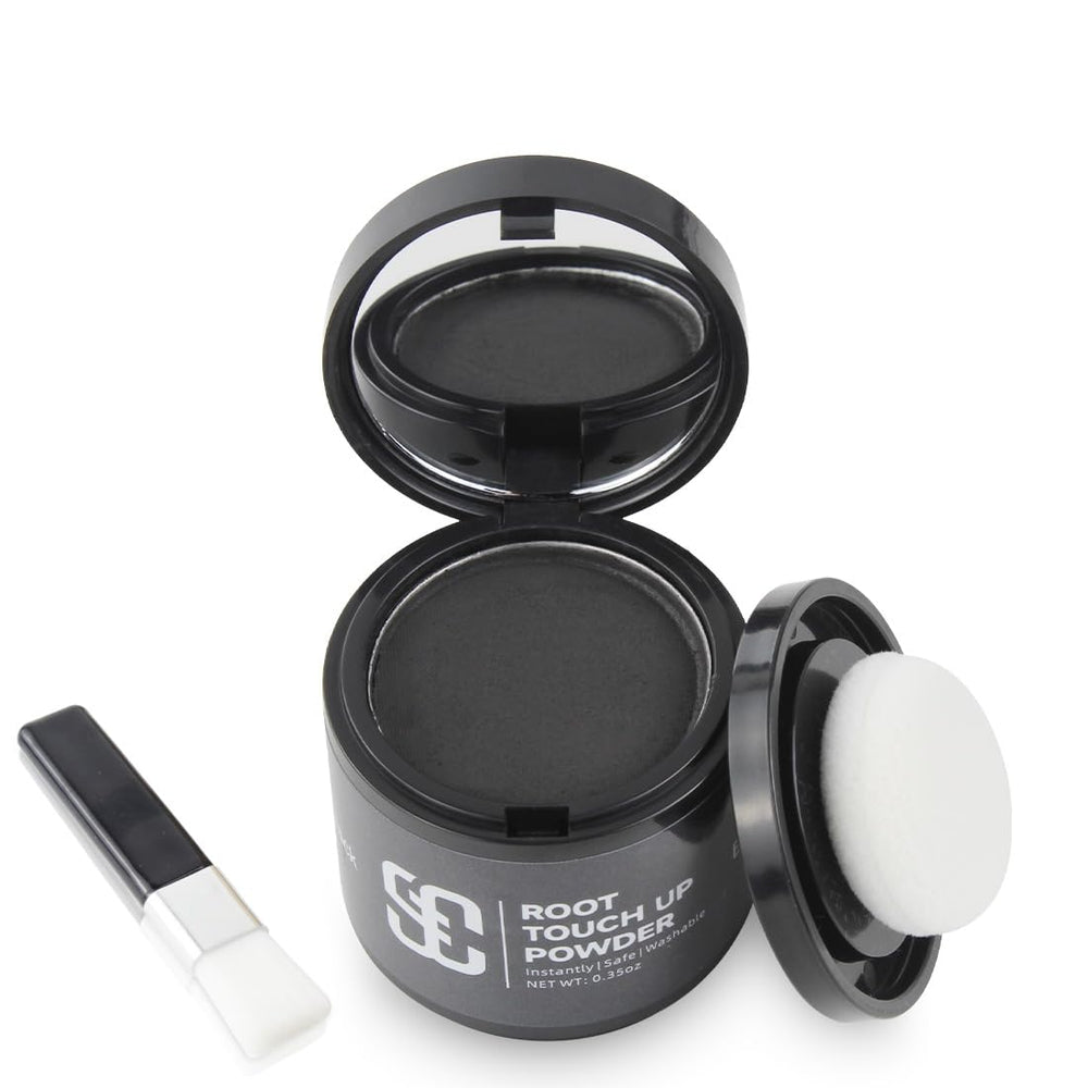 SOVONCARE Polvo para raíces: cobertura instantánea para canas y cabello fino.