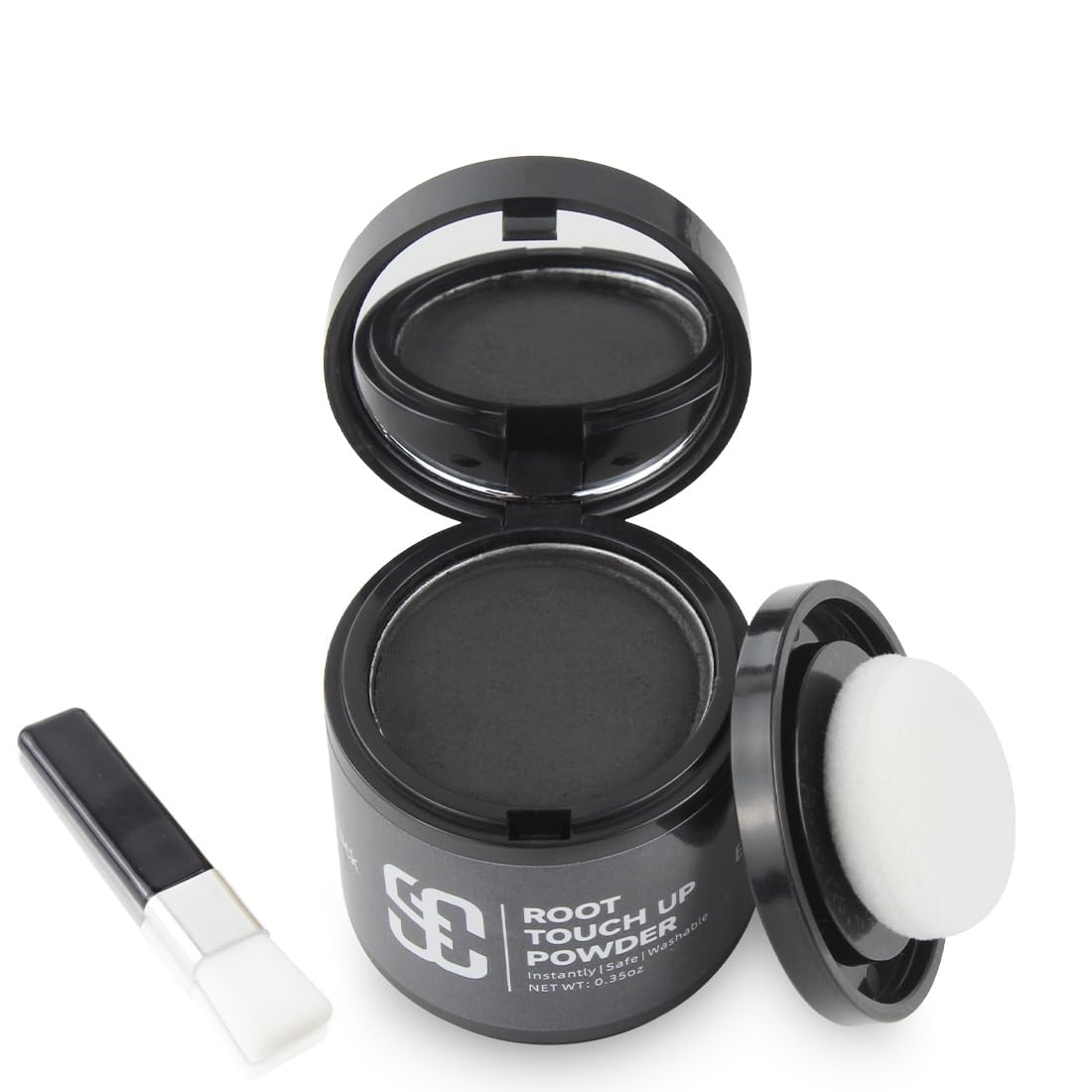 SOVONCARE Polvo para raíces: cobertura instantánea para canas y cabello fino.