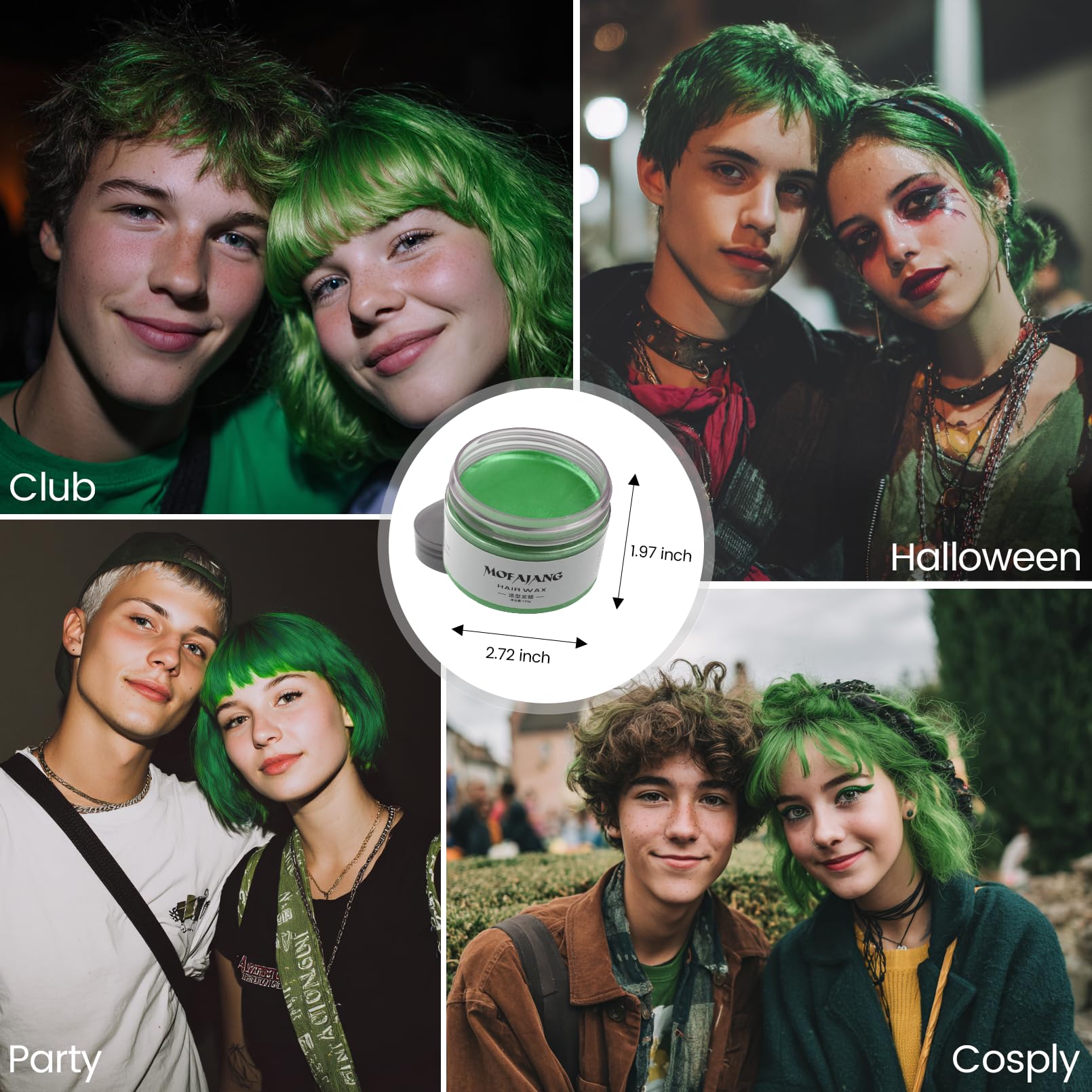 La retirada fácil del color verde de SOVONCARE permite cambiar de look.