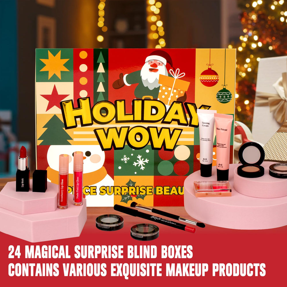 SOYUB caja-regalo-maquillaje-navidad, presentación individual para regalar y descubrir cada sorpresa