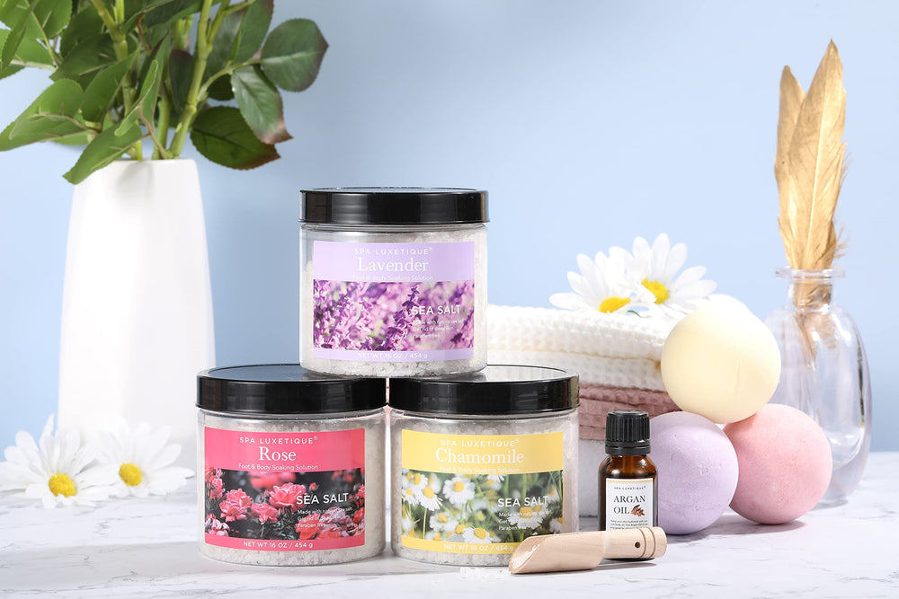 Spa Luxetique: sales rosa para piel suave y aromática