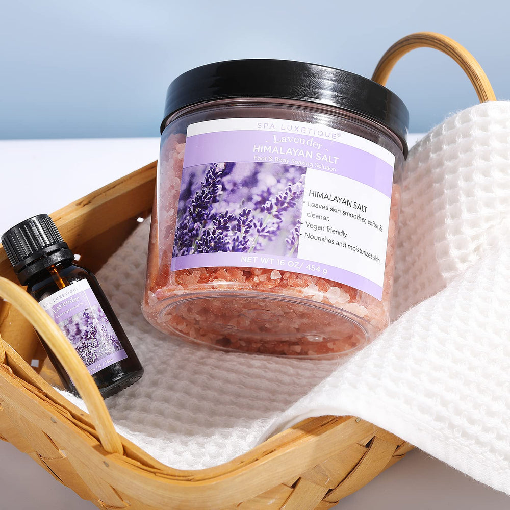 Spa Luxetique Sal Epsom Rosa para piel suave y calmante.
