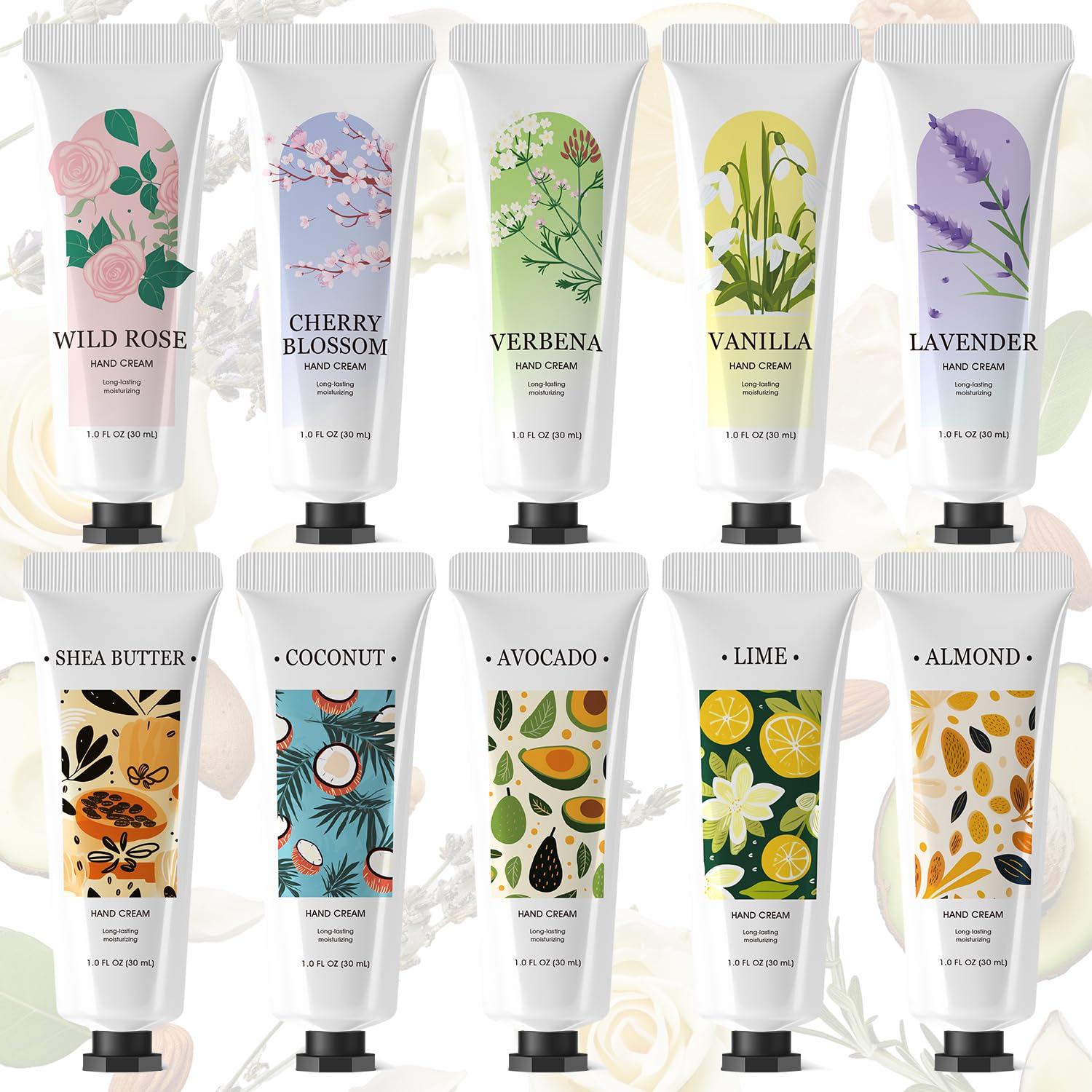 Spa Luxetique set de 10 cremas de manos, regalo ideal para mamá y para viaje diario.