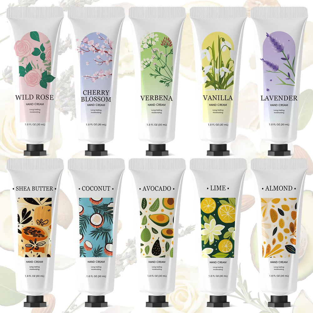 Spa Luxetique set de 10 cremas de manos, regalo ideal para mamá y para viaje diario.