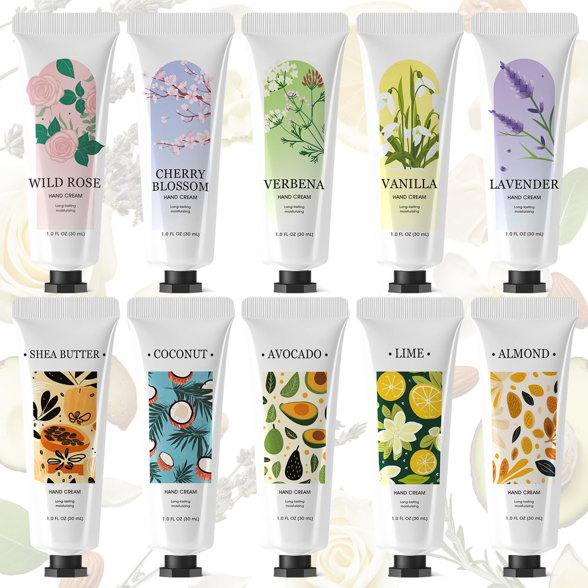 Spa Luxetique set de 10 cremas de manos, regalo ideal para mamá y para viaje diario.