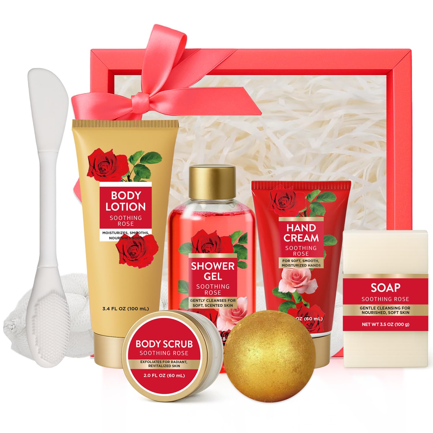 SPA LUXETIQUE WORLD set regalo rosas, desempaque elegante ideal para aniversarios