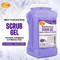 SPA REDI exfoliante con flor silvestre mejora la textura de la piel.