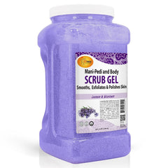 SPA REDI exfoliante con piedra pómez y lavanda para suavizar la piel áspera.