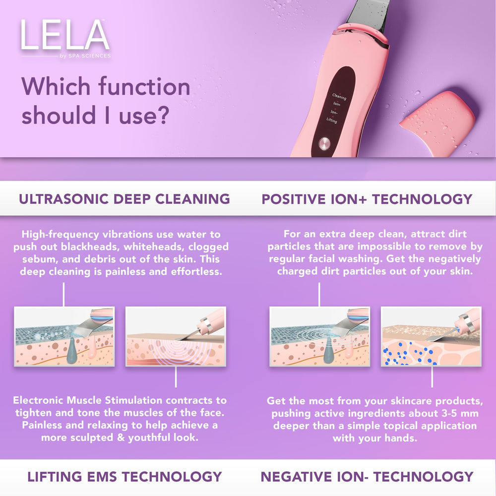 Spa Sciences LELA recargable sin cables para uso cómodo y práctico.