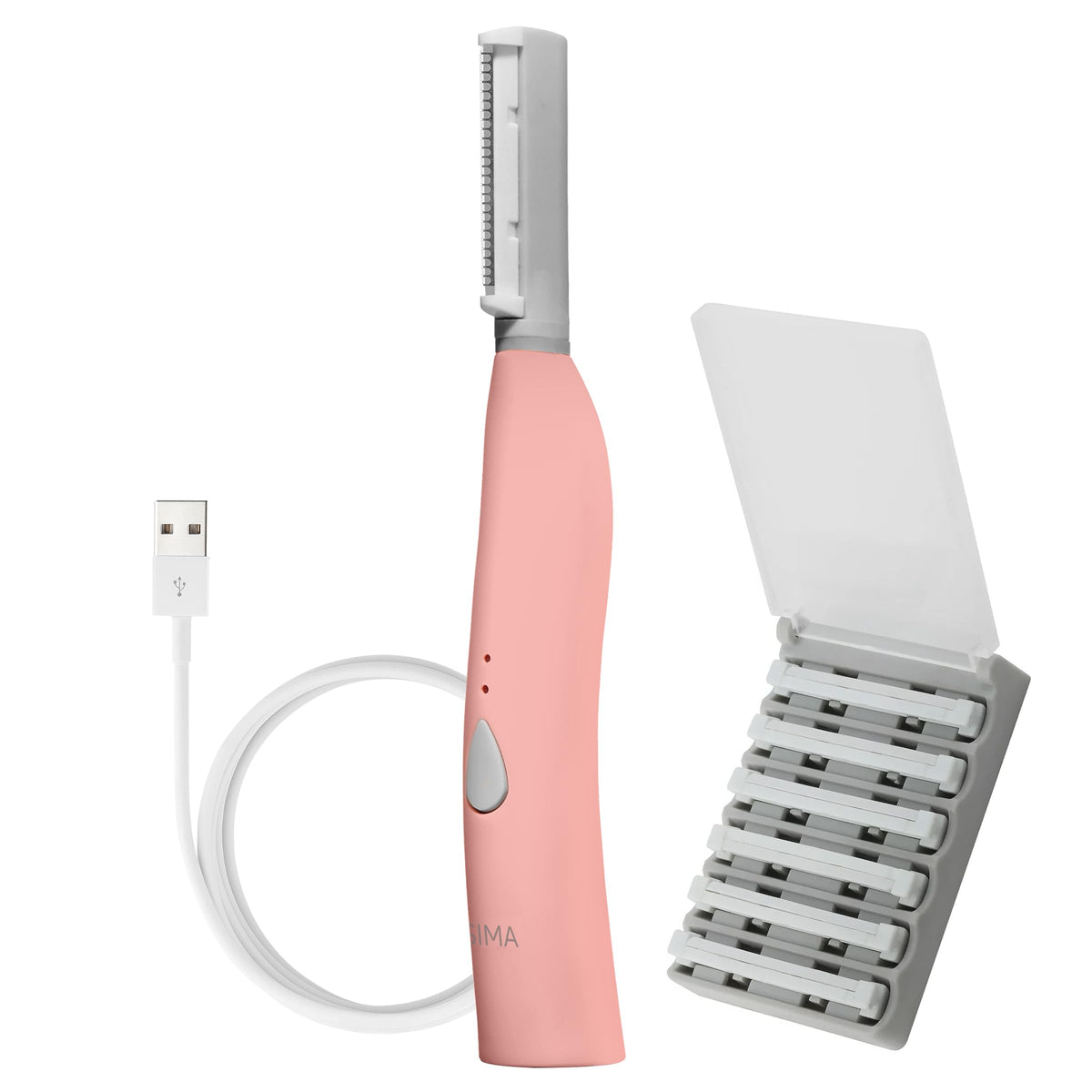 SIMA de SPA SCIENCES, dermaplaning con carga USB para uso cómodo en casa.
