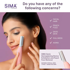 SIMA ofrece tres velocidades para adaptar la exfoliación a tu piel.