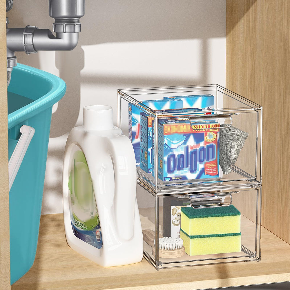 SpaceHacks solución de almacenamiento para ordenar espacios de baño y cocina con claridad.