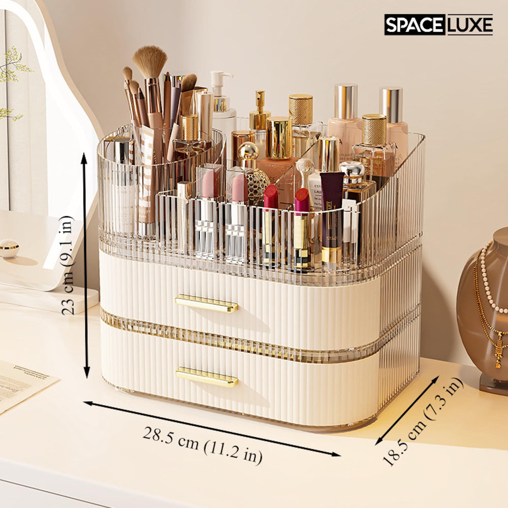 SpaceLuxe Organizador acabado crema blanca: estilo y orden