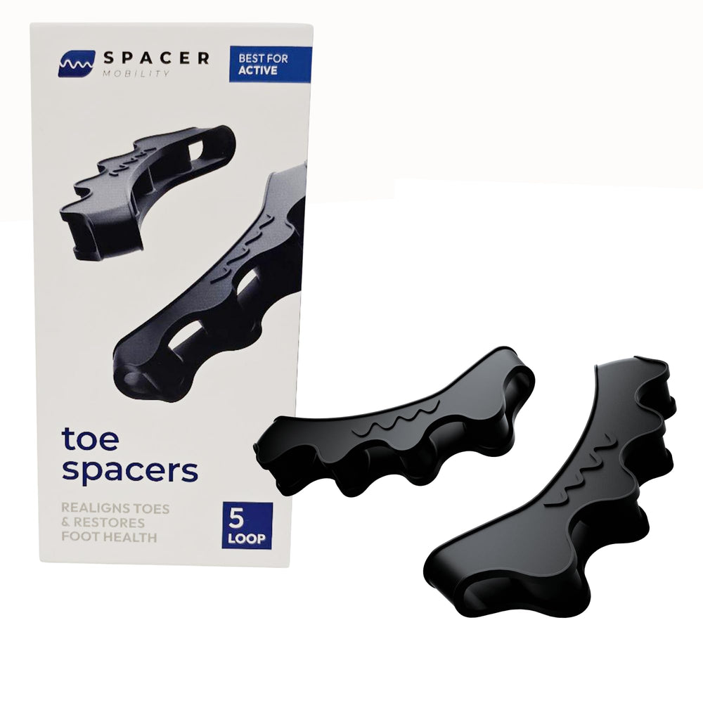 Spacer Mobility Dedo Espaciador 5-Bucle en uso diario mejora la alineación y comodidad del pie