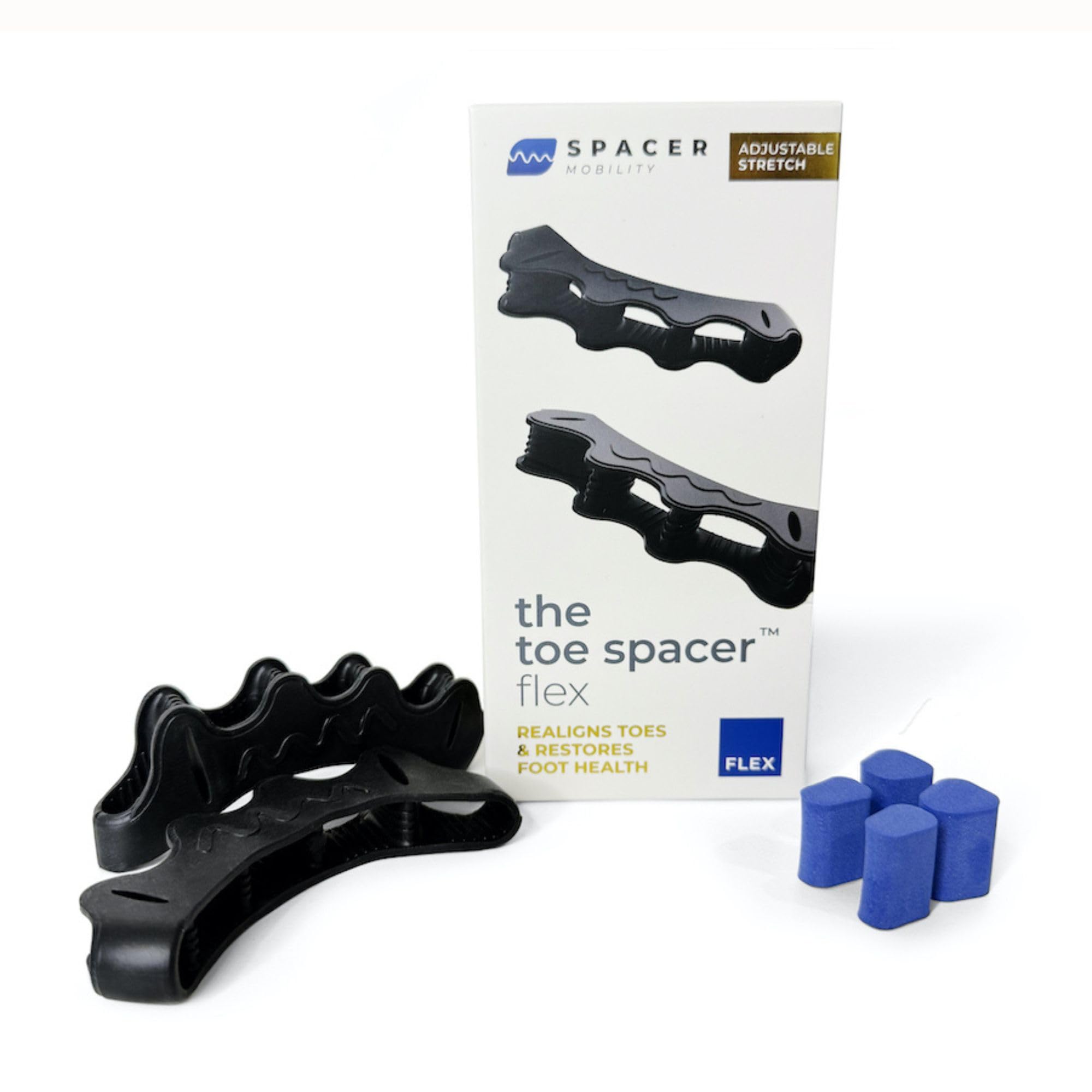Espaciador de Dedos FLEX de Spacer Mobility: ajuste de tamaño para comodidad personalizada.