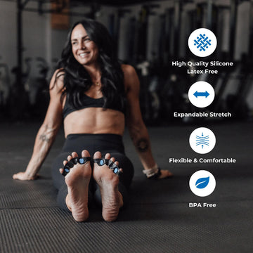 Espaciador de Dedos FLEX de Spacer Mobility: silicona suave y adaptable para pies.