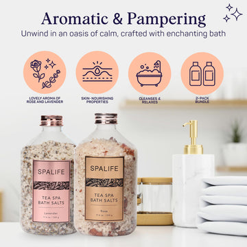 SpaLife Rituales de baño con pétalos: relajación y cuidado de la piel.
