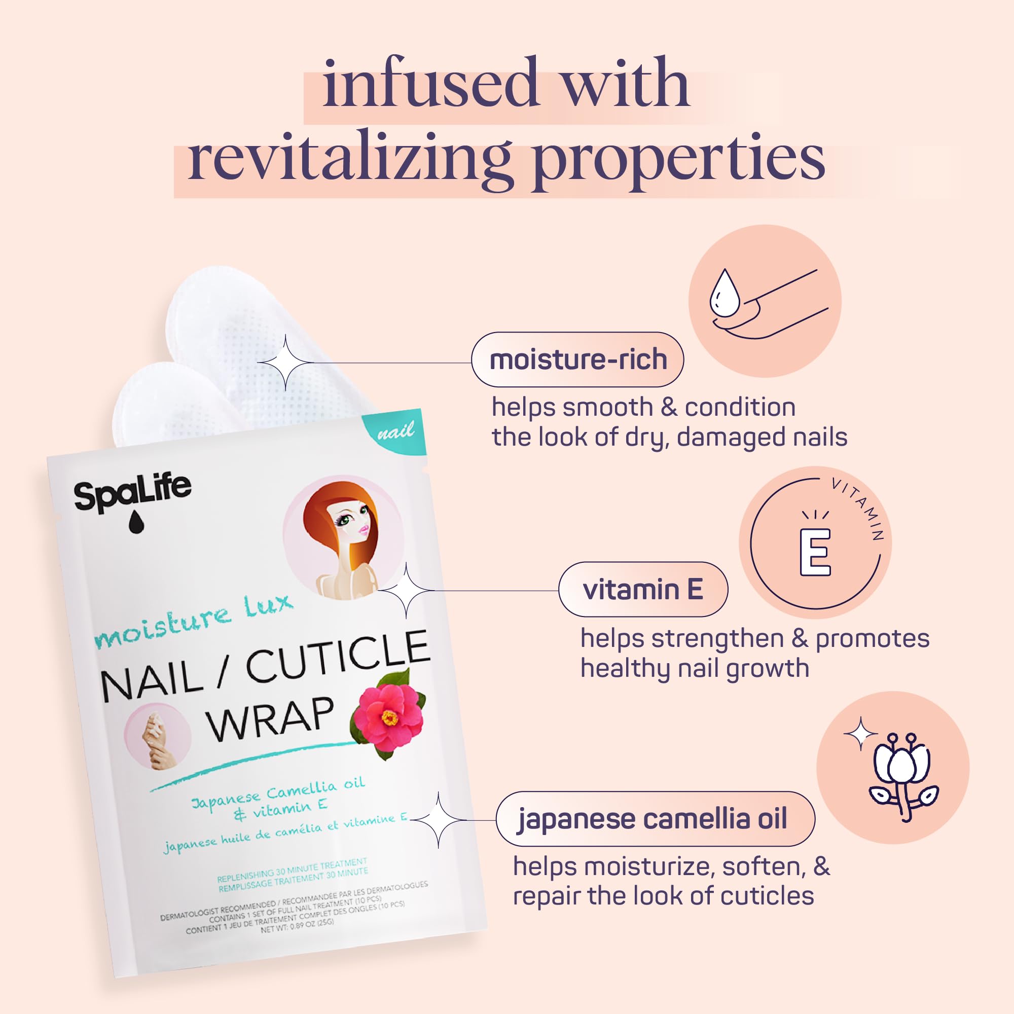 SpaLife Fortalecimiento de uñas con vitamina E para menos roturas